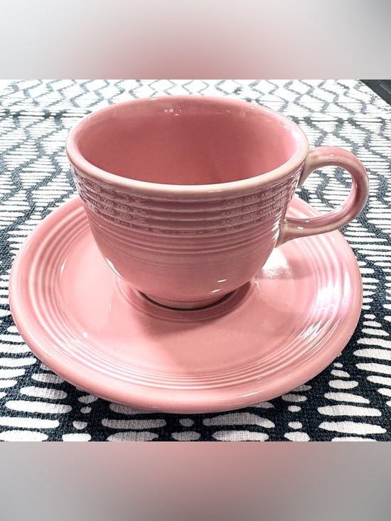 Fiestaware Other - Fiestaware Peony Tea Cup and Saucer Set